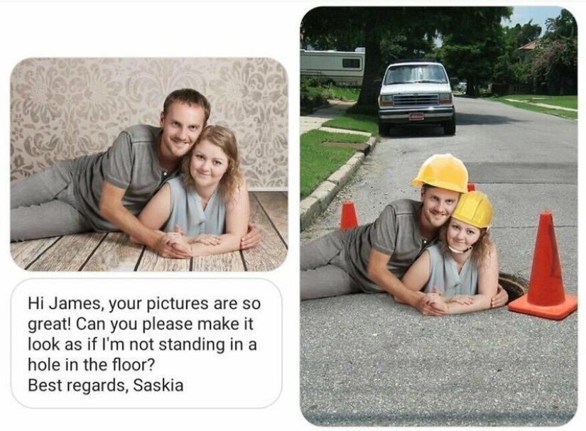 "¡Arregla mi foto, James!": 30 nuevas alteraciones del troll principal de Photoshop de nuestro tiempo "¡Arregla mi foto, James!": 30 nuevas alteraciones del troll principal de Photoshop de nuestro tiempo