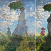 Artist adds anime characters to classic canvases