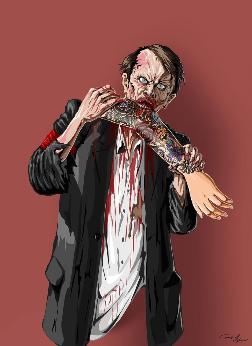 Artista azerbaiyano ridiculizó a Trump, Zuckerberg, terroristas y hilanderos Artista azerbaiyano ridiculizó a Trump, Zuckerberg, terroristas y hilanderos