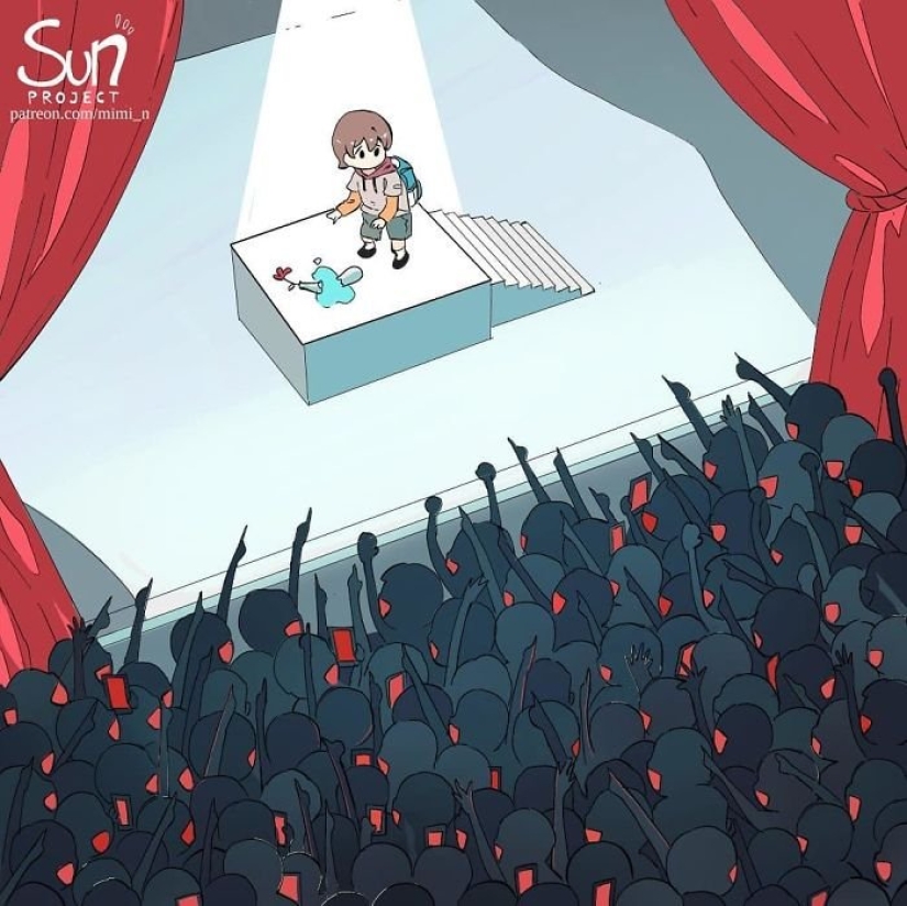 Artista de anime de Indonesia retrata el lado oscuro de la sociedad