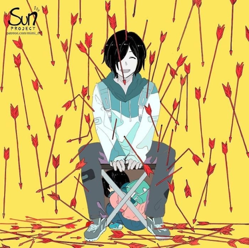 Artista de anime de Indonesia retrata el lado oscuro de la sociedad