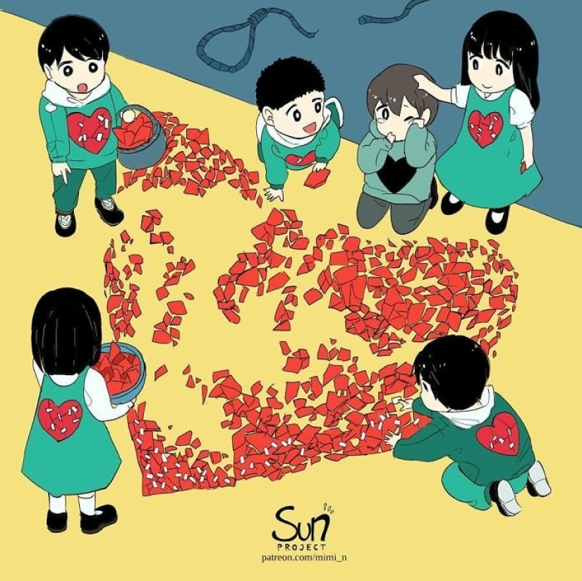 Artista de anime de Indonesia retrata el lado oscuro de la sociedad