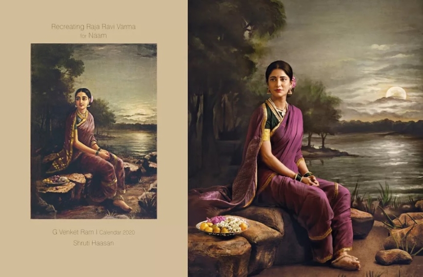 As in the picture: an Indian photographer reproduced the canvases of the XIX century As in the picture: an Indian photographer reproduced the canvases of the XIX century
