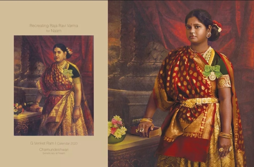 As in the picture: an Indian photographer reproduced the canvases of the XIX century As in the picture: an Indian photographer reproduced the canvases of the XIX century
