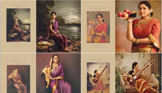 As in the picture: an Indian photographer reproduced the canvases of the XIX century