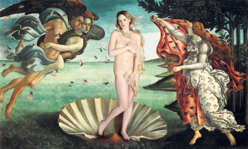 As in the picture: models recreated classic nude canvases