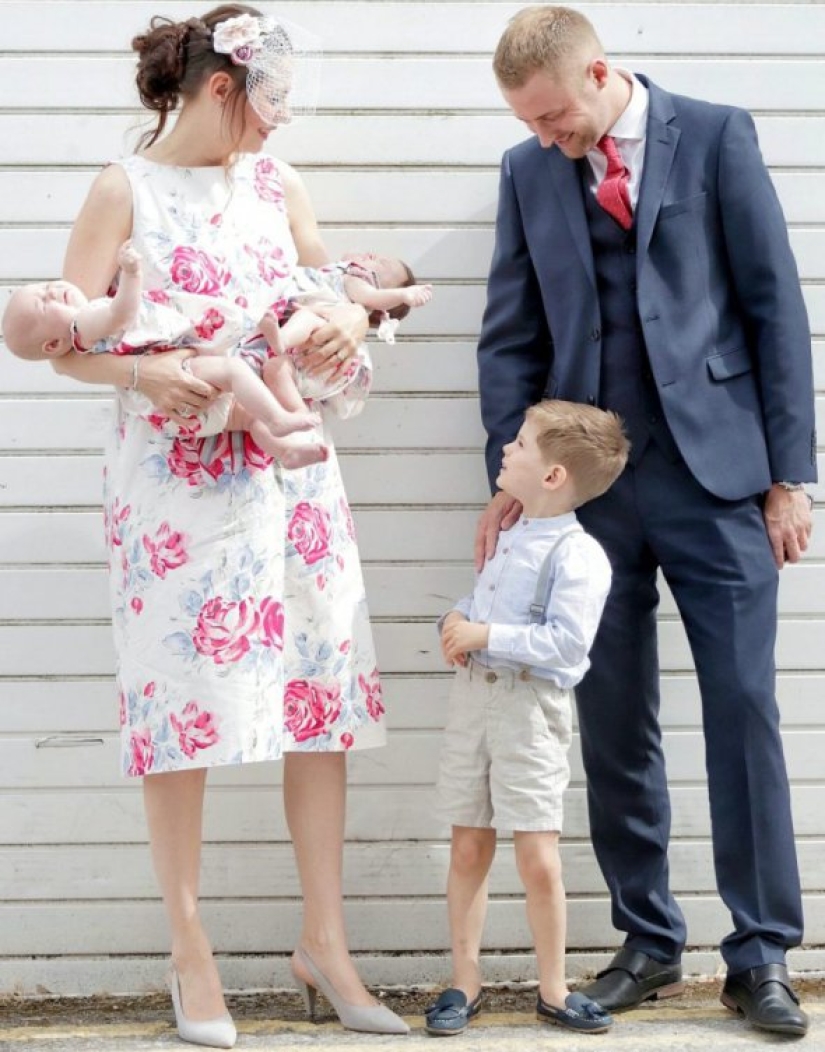 "Babies in a million": a British couple had unique twin girls