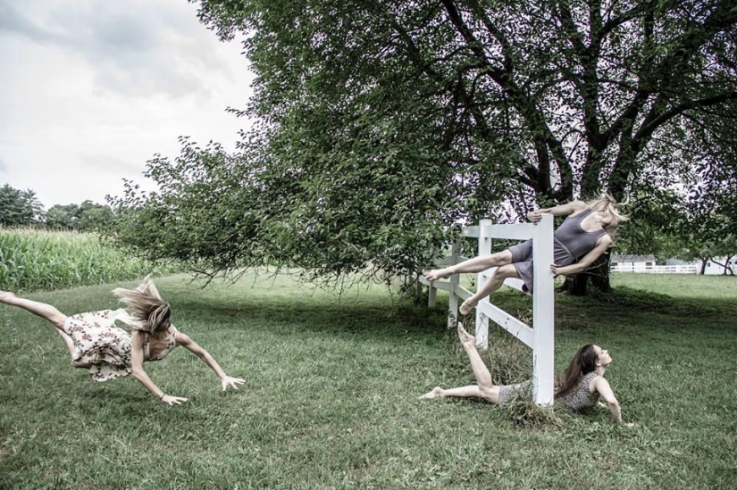 Bailarines acrobáticos desafían la gravedad