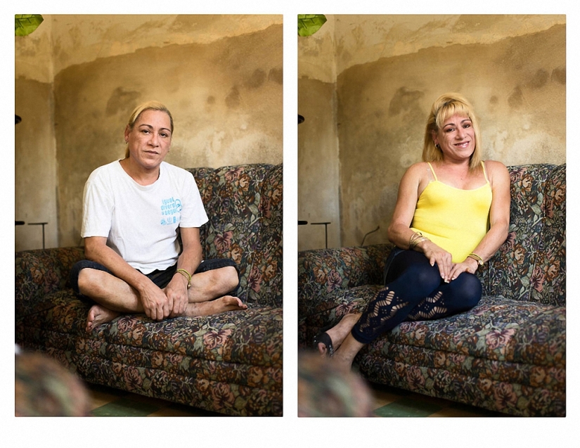 Before and after gender reassignment Before and after gender reassignment