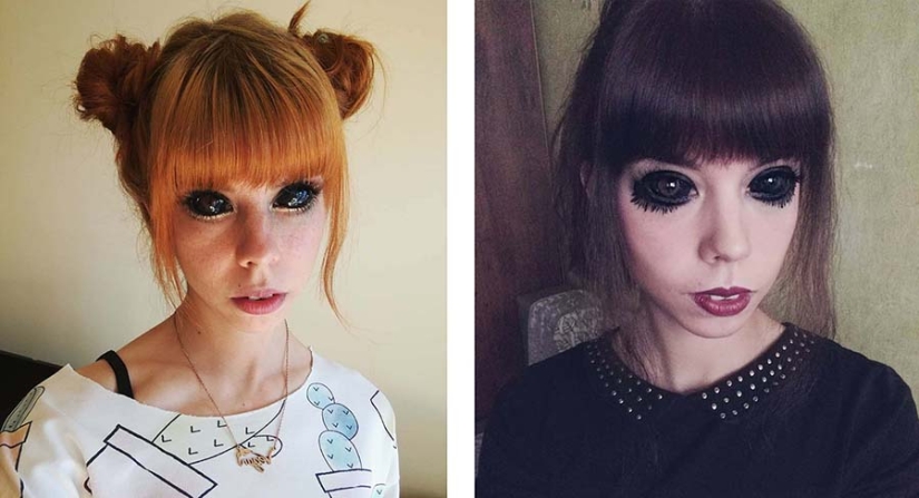Black eyes: model from Poland went blind after tattooing eyeballs Black eyes: model from Poland went blind after tattooing eyeballs