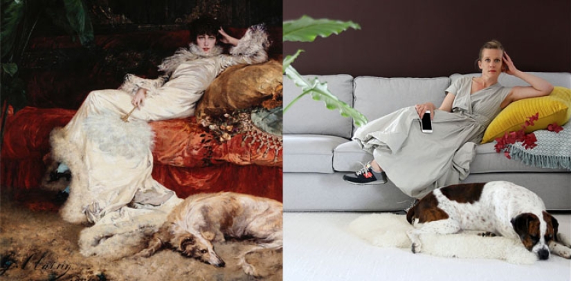 Bloggers populares recrean obras maestras del arte francés en Instagram