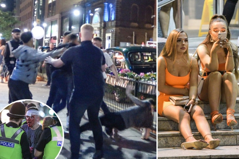 "Bloody Mary": the British celebrated the August weekend with binge drinking and drunken fights