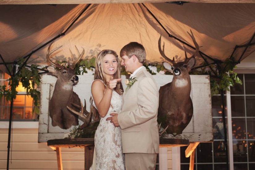 Bombardment with negativity: the newlyweds were criticized for a hunting-style wedding