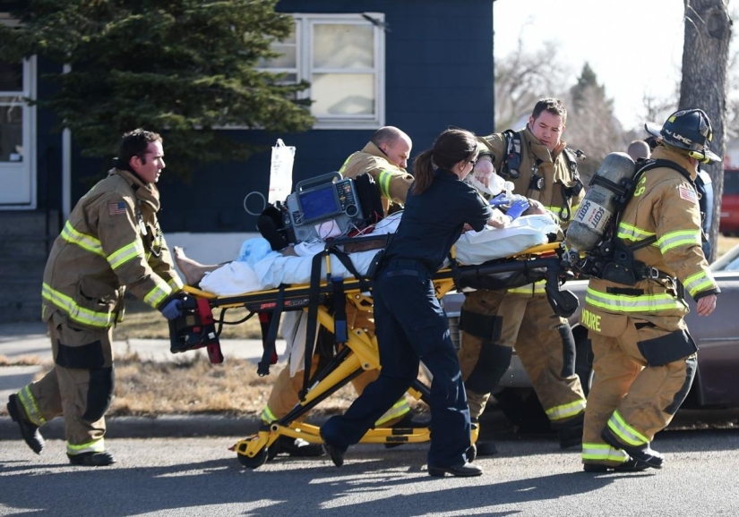 British firefighters have to free fat people from their homes three times a day