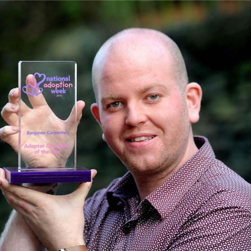 British gay adopted four disabled children and is immensely happy