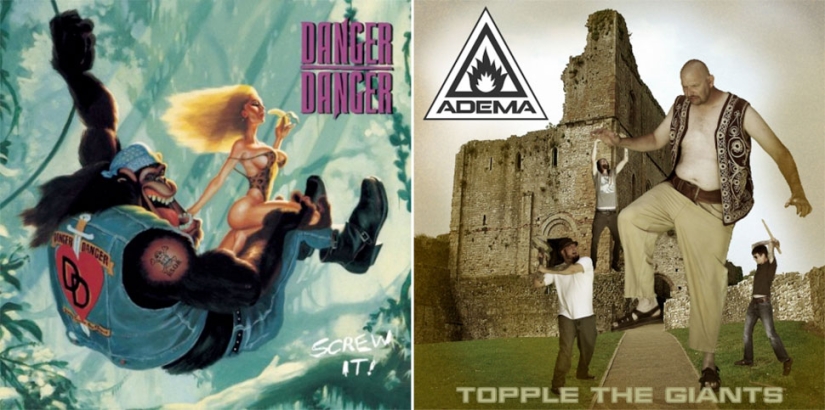 Brutal heavy metal and its trash album covers