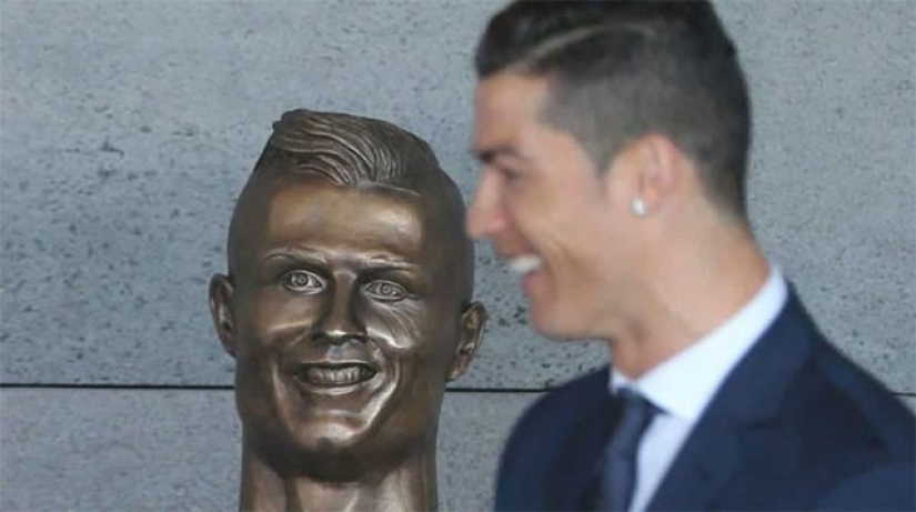 Busto de Cristiano Ronaldo presentado en Portugal Busto de Cristiano Ronaldo presentado en Portugal