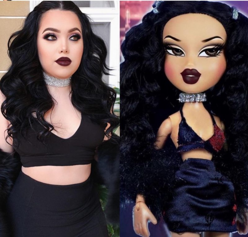 Cara de muñeca: los usuarios de las redes sociales se maquillan como muñecas Bratz Cara de muñeca: los usuarios de las redes sociales se maquillan como muñecas Bratz
