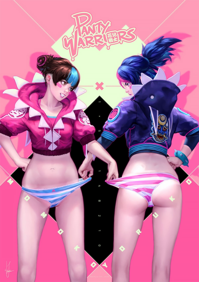 Caramel girls by a Malaysian artist