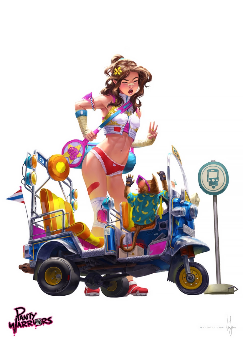 Caramel girls by a Malaysian artist