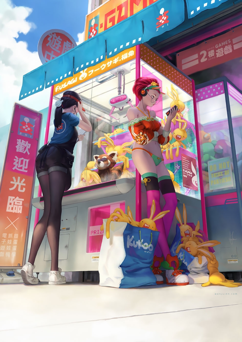 Caramel girls by a Malaysian artist