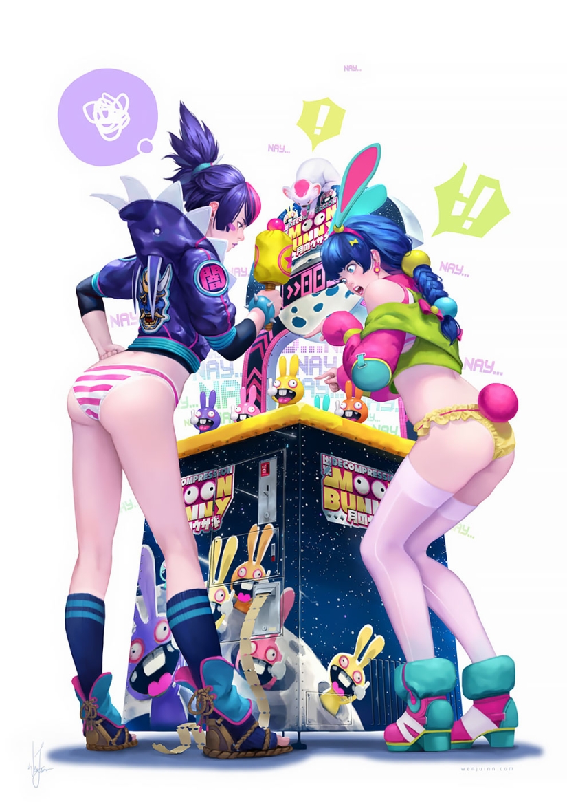 Caramel girls por un artista malayo