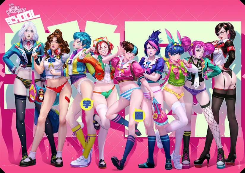 Caramel girls por un artista malayo