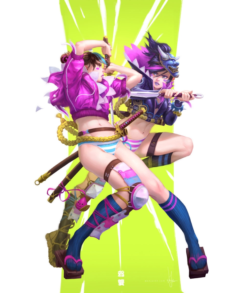 Caramel girls por un artista malayo