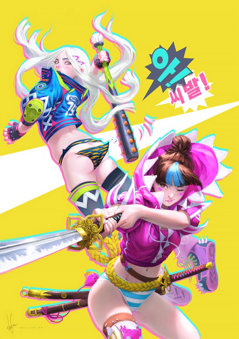 Caramel girls por un artista malayo