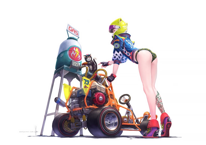 Caramel girls por un artista malayo