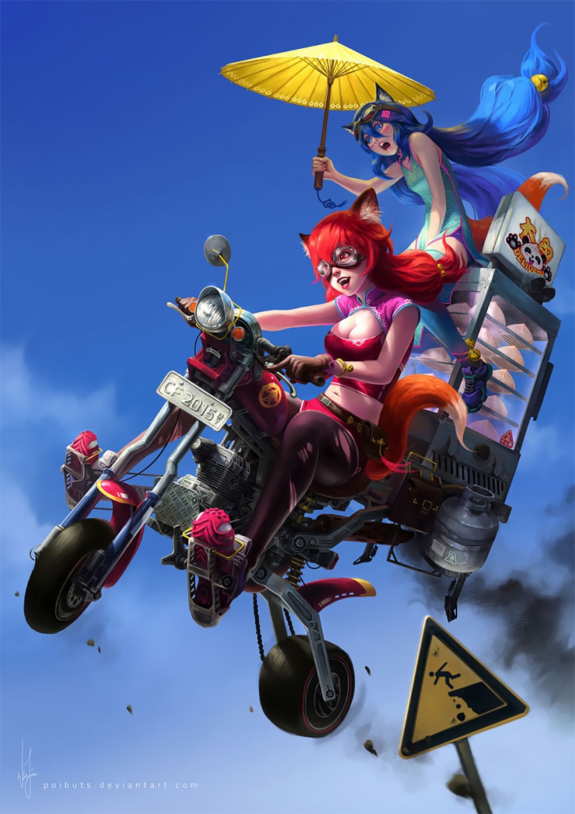 Caramel girls por un artista malayo