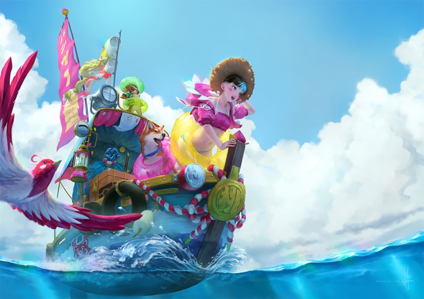 Caramel girls por un artista malayo