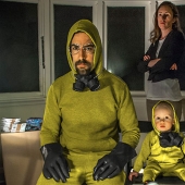 Cardboard and a little imagination: a two-year-old boy and his parents recreate scenes from movies and TV series