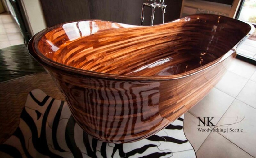 Carpenter-shipbuilder creates stunning wooden baths