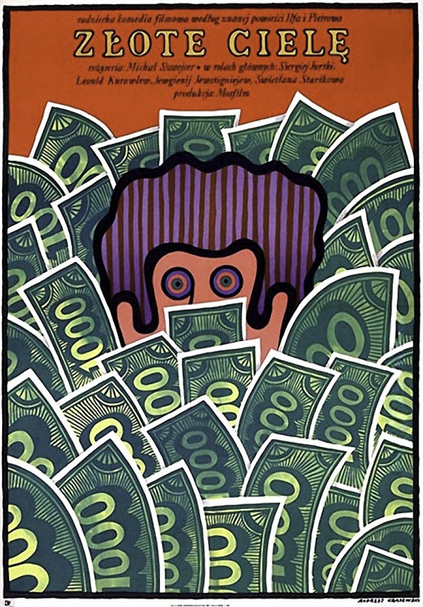 Carteles extranjeros para películas soviéticas, equilibrándose al borde de la genialidad y la locura