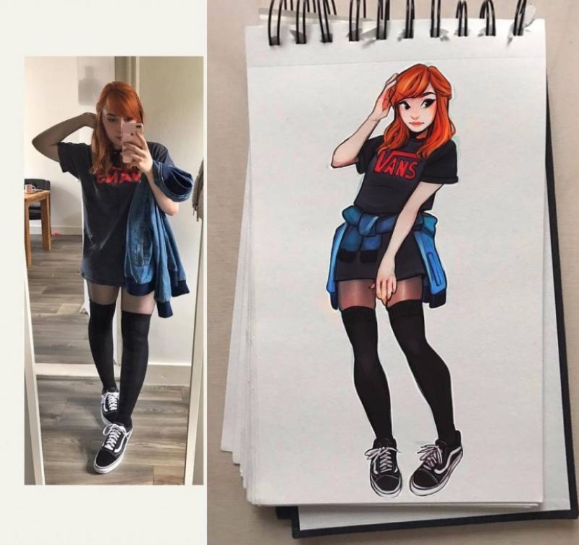 Cartoon transformation: a Dutch artist turns people into cartoon characters