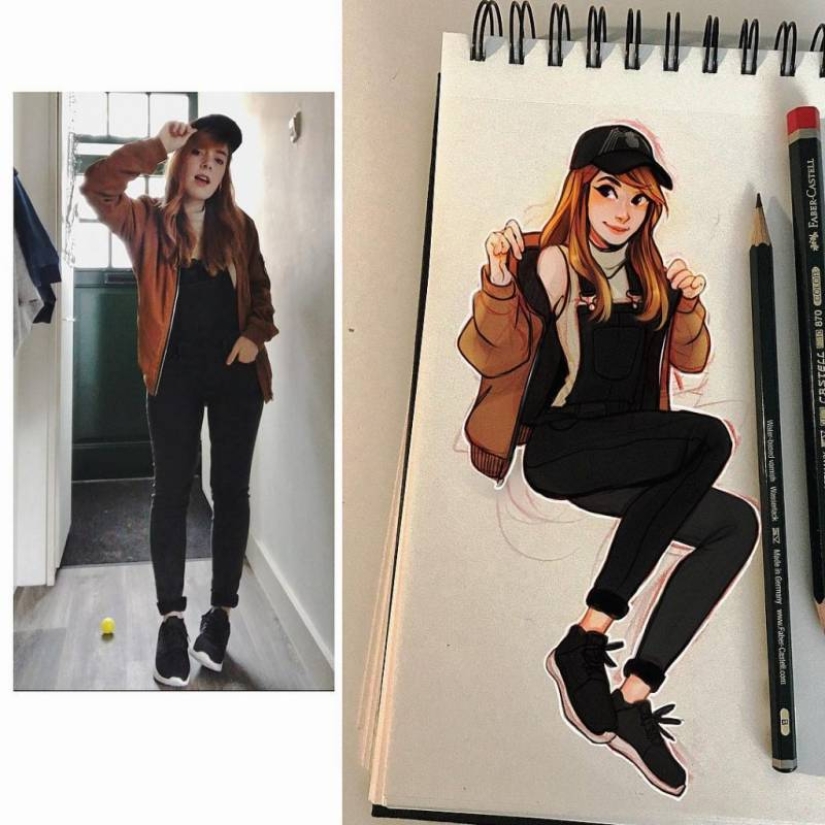 Cartoon transformation: a Dutch artist turns people into cartoon characters