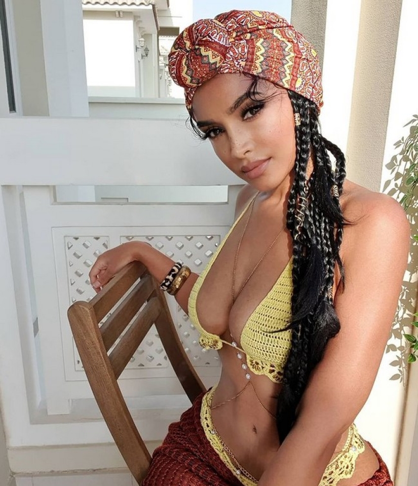 Castigo misterioso sí, Costa es una belleza exótica de Dubai