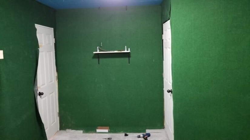 Cat's paradise with his own hands: the guy converted the basement into a room for his dead brother's pets