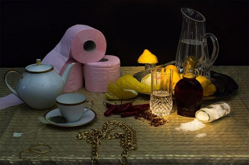 Celebrity diets in a fun photo project