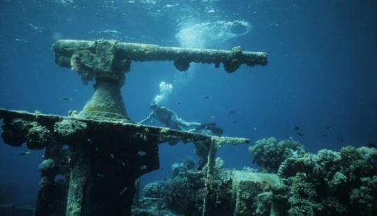 Cementerio submarino de barcos en las Islas Chuuk