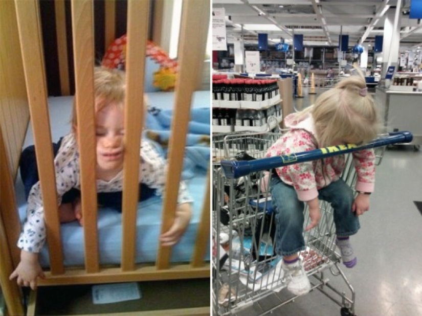 Children who can fall asleep absolutely anywhere Children who can fall asleep absolutely anywhere