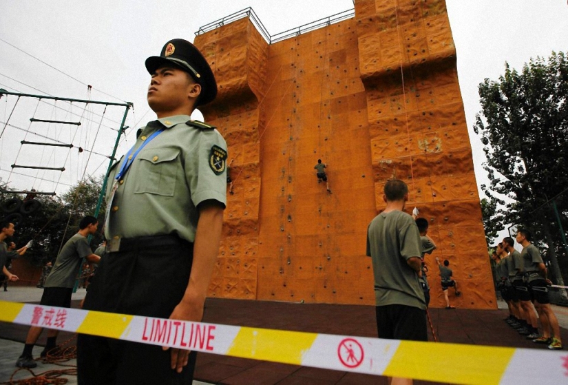 Chinese army in action