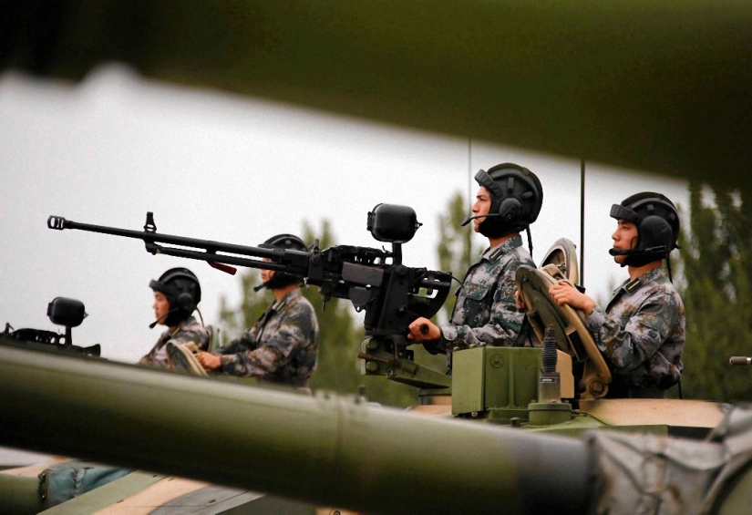 Chinese army in action