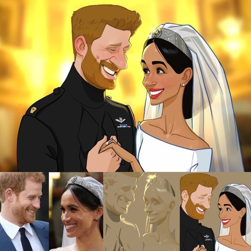 Chinese artist Xi Ding portrays celebrities in characteristic cartoons