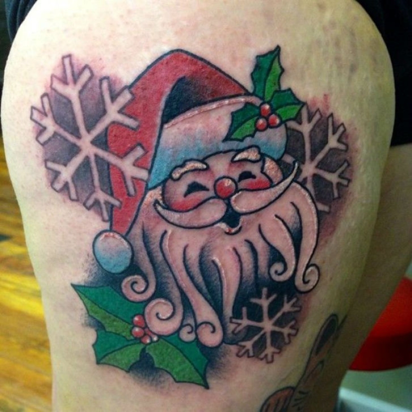 Christmas tattoos, or How to remember your New Year forever