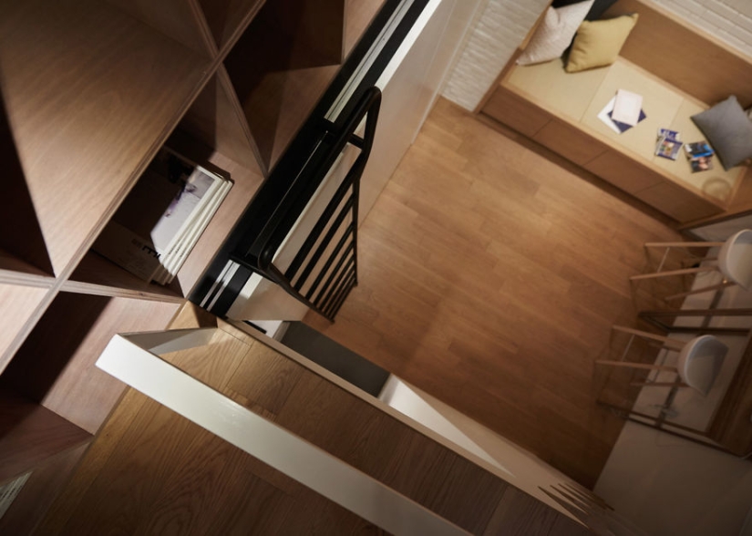 Cómo aprovechar al máximo un mínimo de espacio: un apartamento totalmente funcional en Taiwán con una superficie de solo 22 metros cuadrados