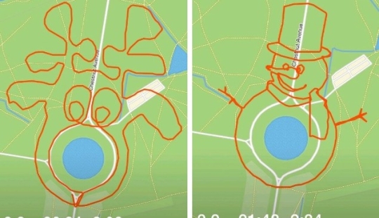 Cómo hacer dibujos para Navidad mientras corres con un rastreador GPS Cómo hacer dibujos para Navidad mientras corres con un rastreador GPS