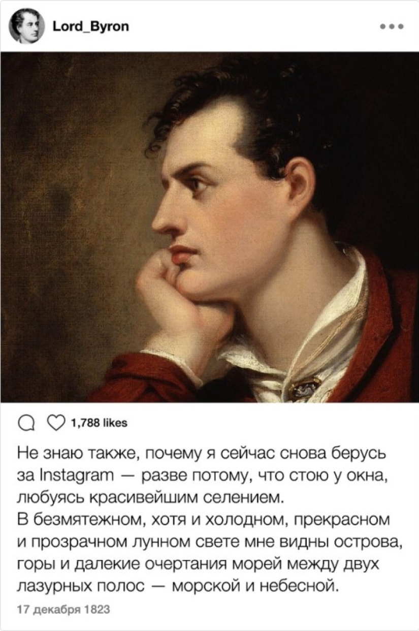 ¿Cómo se ve en los relatos de Tolstoi, Chejov y otros escritores, si tuvieran Instagram