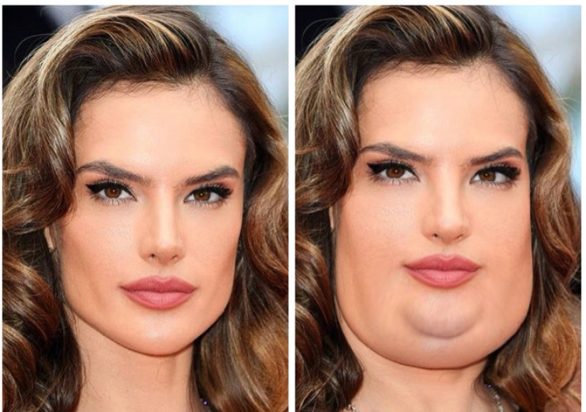 Cómo se verían Kardashian, Buzova y otras 19 estrellas con un segundo mentón